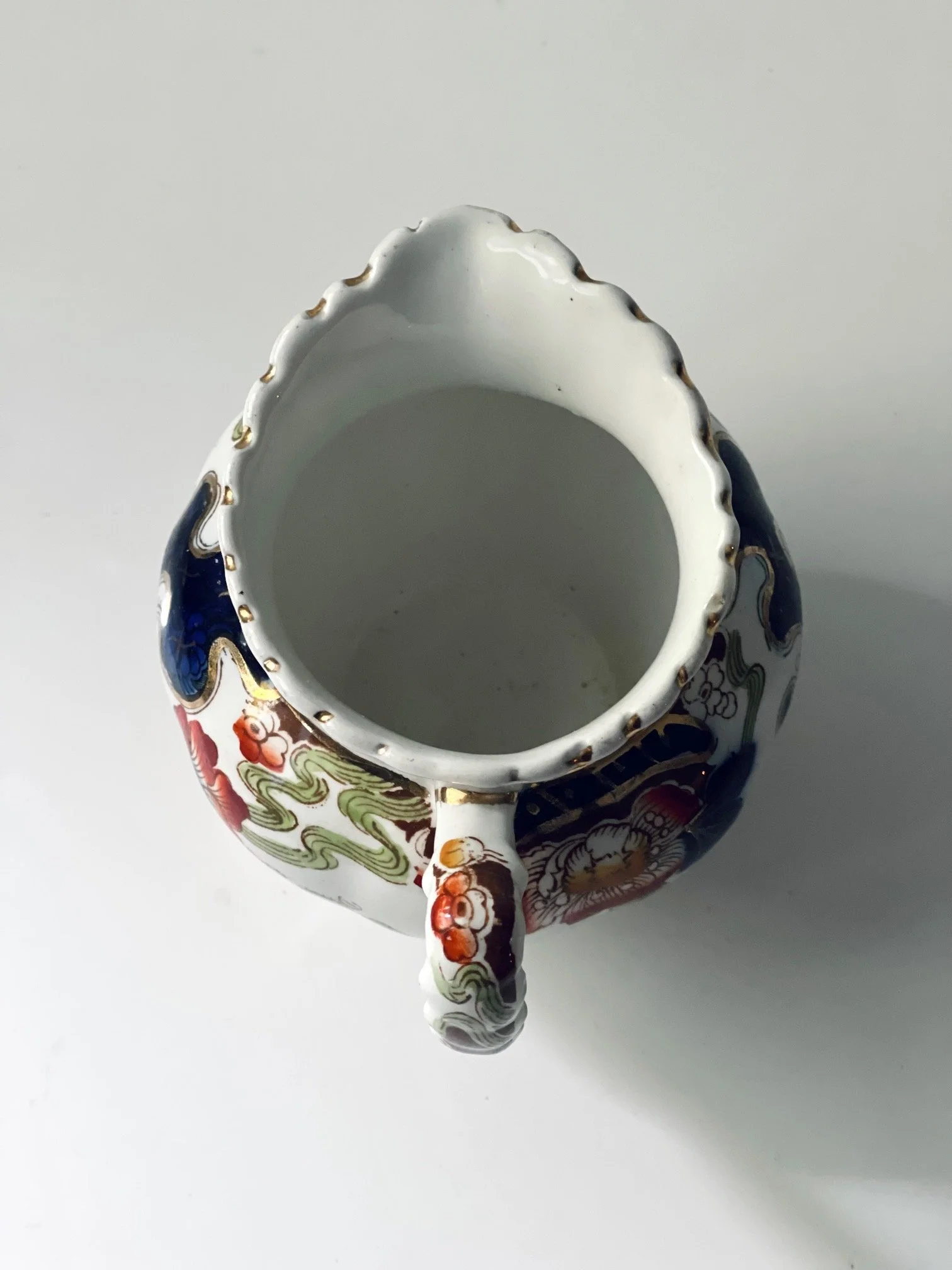 ANTIQUE KEELING & CO. LOSOL WARE 'TOKIO' ART NOUVEAU SAUCE PITCHER